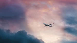 Soar High With A Hot Pink Plane Wallpaper