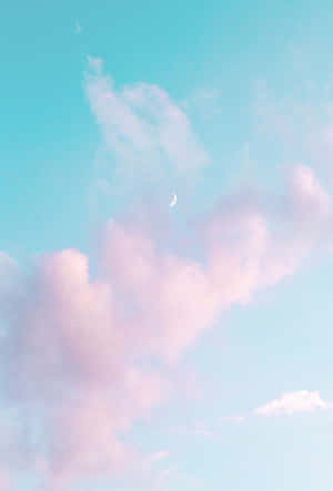 Soar To New Heights With Blue Sky Aesthetic Wallpaper