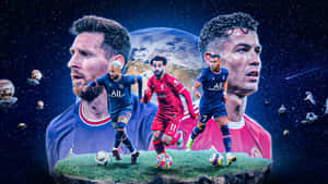 Soccer Superstars Lionel Messi And Neymar Join Forces Wallpaper
