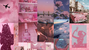 Social Girly Pink Aesthetic Wallpaper
