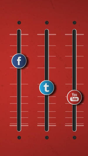 Social Network And Media Equalizer Wallpaper