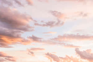 Soft And Serene Pastel Blue Aesthetic Desktop Wallpaper