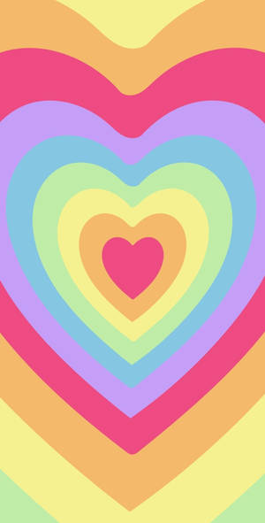 Soft Candy Wildflower Heart Wallpaper