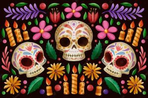 Soft Colors For Day Of The Dead Wallpaper
