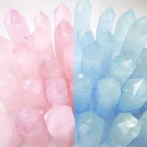 Soft Hues Of Pink And Blue Bring A Peaceful Atmosphere. Wallpaper