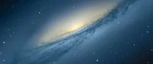 Soft White Blue Galaxy Wallpaper