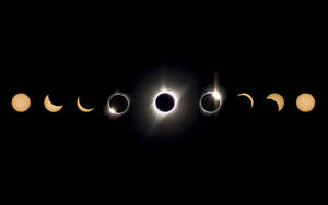 Solar Eclipse Phases Wallpaper