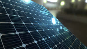 Solar Panel With Sun Rays Wallpaper