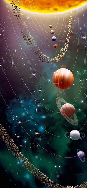 Solar System In The Cosmos Wallpaper