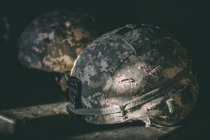 Soldier Helmets Remembrance Day Wallpaper