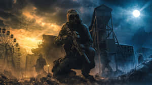 Soldiers Deployed In A Military Operation Wallpaper