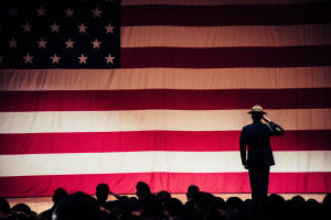 Soldiers Saluting Usa Flag Wallpaper