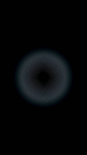 Solid Black 4k Glowing Circles Wallpaper