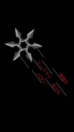 Solid Black 4k Shuriken Flying Wallpaper