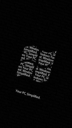 Solid Black 4k Windows Text Art Wallpaper
