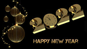 Solid Gold New Year 2022 Wallpaper