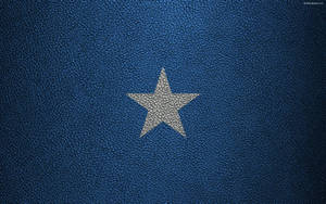 Somalia Flag Leather Effect Wallpaper
