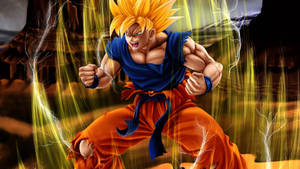 Son Goku Super Saiyan Form Dbz Wallpaper