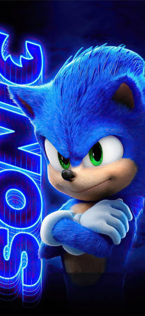 Sonic The Hedgehog Neon Mobile Wallpaper