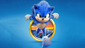 Sonic The Hedgehog's Dash For A Golden Ring Wallpaper