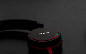 Sony Headphones Black Wallpaper