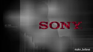 Sony Logo In Red Wallpaper