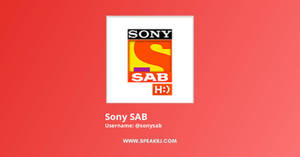 Sony Sab Logo On Red Wallpaper