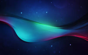 Soothing Digital Waves Illuminating Genuine Vibes Wallpaper