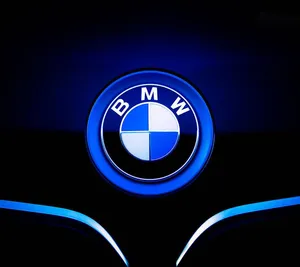 Sophisticated Bmw Logo On Solid Background Wallpaper