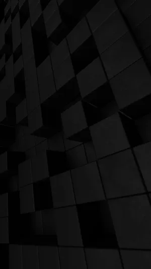 Sophisticated Matte Black And Gray Tiles Wallpaper