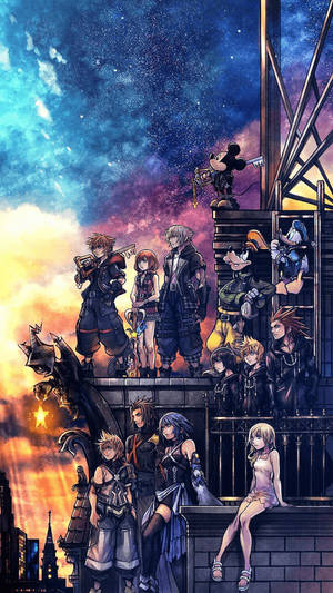 Sora And Party In Kingdom Hearts 3 Wallpaper
