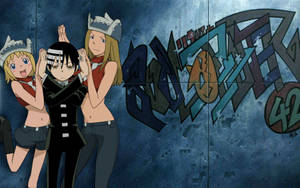 Soul Eater Liz, Patty And Death Wallpaper