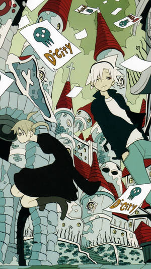 Soul Eater Maka And Soul Dcity Wallpaper