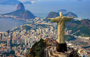 South America Christ The Redeemer Wallpaper