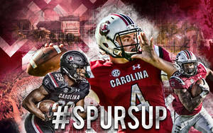 South Carolina Gamecocks Hashtag Spursup Fan Art Wallpaper