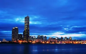 South Korea City Skyline Wallpaper