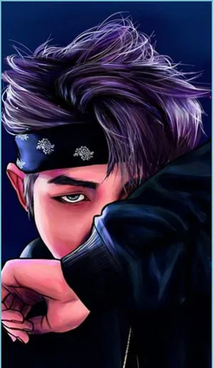 South Korean Cool Guy Rm Wallpaper