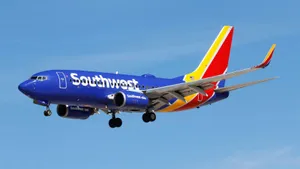 Southwest Airlines Airplane On Blue Sky Wallpaper
