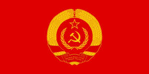 Soviet Union Flag In Circular Logo Wallpaper