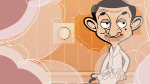 Spa Day Mr. Bean Cartoon Wallpaper