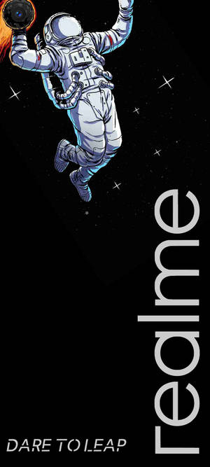 Space Adventure With Realme 6 Punch Hole Wallpaper