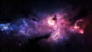 Space Galaxy Pink Nebula Wallpaper