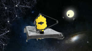 Space Telescope Exploring Cosmos Wallpaper