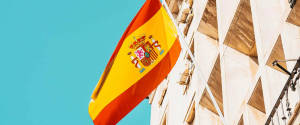 Spain Flag Balcony Wallpaper