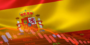 Spain Flag Graph Numbers Wallpaper