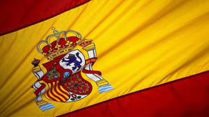 Spain Flag Red Yellow Coat Of Arms Wallpaper