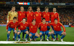 Spain National Football Team Match Against Denmark Wallpaper