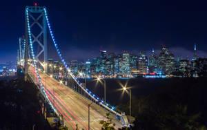 Sparkling Bridge Skyline San Francisco Photography Wallpaper