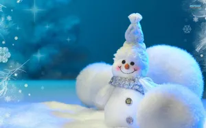 Sparkly Cute Snow Balls Wallpaper