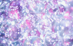 Sparkly Rainbow Bubbles Wallpaper